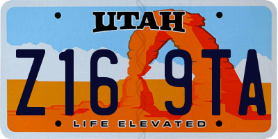 UT license plate Z169TA