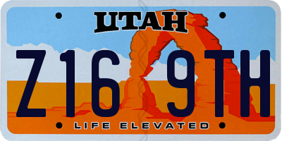 UT license plate Z169TH