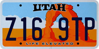 UT license plate Z169TP