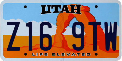 UT license plate Z169TW