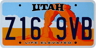 UT license plate Z169VB