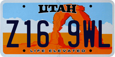 UT license plate Z169WL