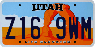 UT license plate Z169WM