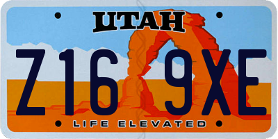 UT license plate Z169XE