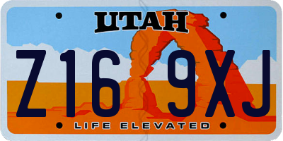 UT license plate Z169XJ