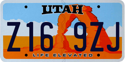 UT license plate Z169ZJ
