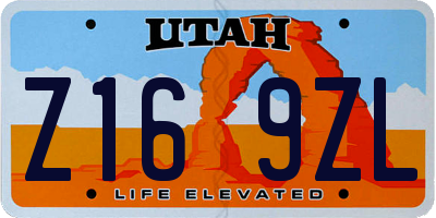 UT license plate Z169ZL