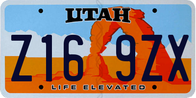 UT license plate Z169ZX