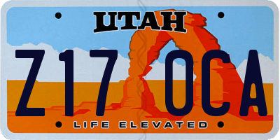 UT license plate Z170CA