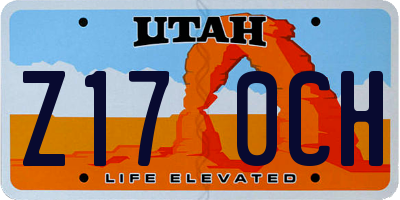 UT license plate Z170CH
