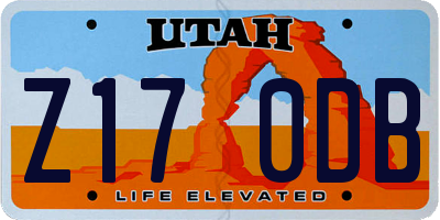 UT license plate Z170DB