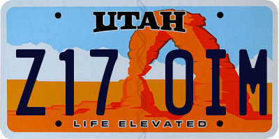 UT license plate Z170IM