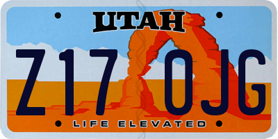 UT license plate Z170JG