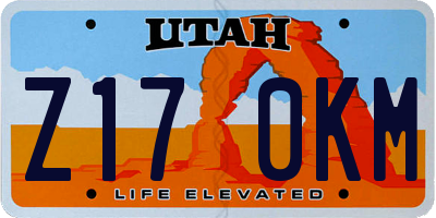 UT license plate Z170KM