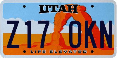 UT license plate Z170KN