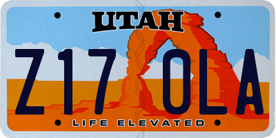 UT license plate Z170LA