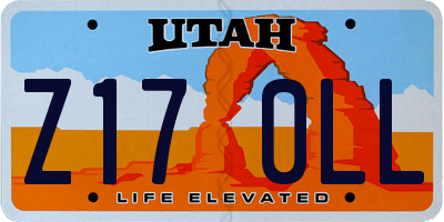 UT license plate Z170LL