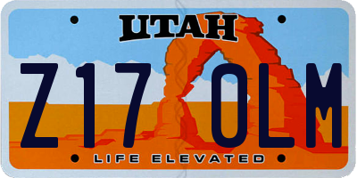 UT license plate Z170LM
