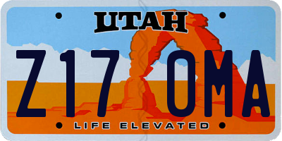 UT license plate Z170MA