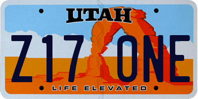 UT license plate Z170NE