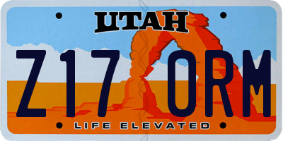 UT license plate Z170RM