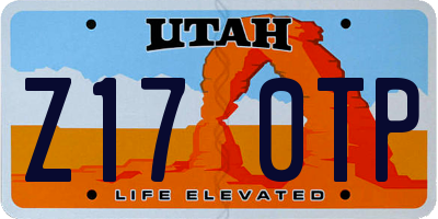UT license plate Z170TP