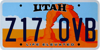 UT license plate Z170VB