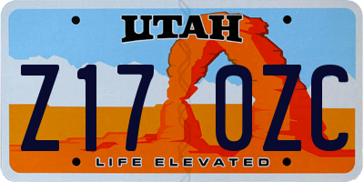 UT license plate Z170ZC
