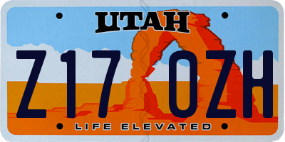 UT license plate Z170ZH
