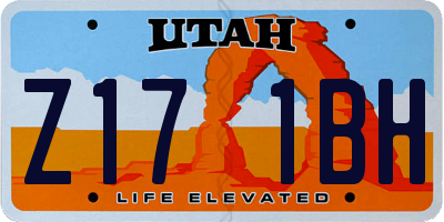 UT license plate Z171BH