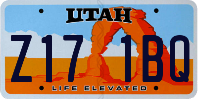 UT license plate Z171BQ