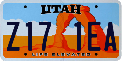UT license plate Z171EA
