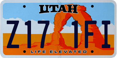 UT license plate Z171FI