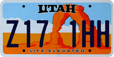 UT license plate Z171HH