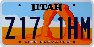 UT license plate Z171HM