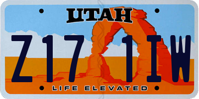UT license plate Z171IW