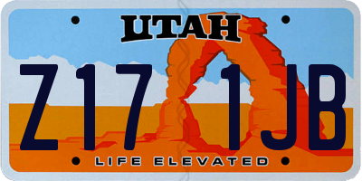 UT license plate Z171JB