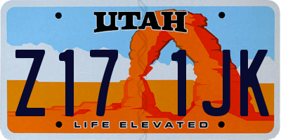 UT license plate Z171JK