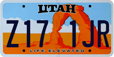 UT license plate Z171JR