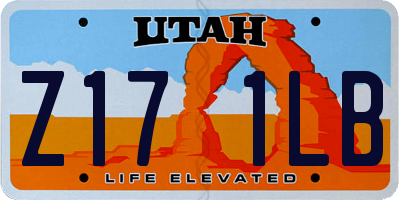 UT license plate Z171LB