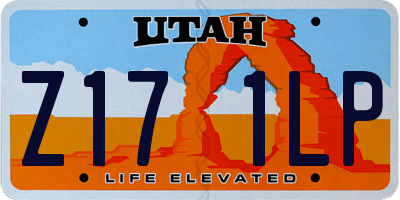 UT license plate Z171LP