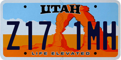 UT license plate Z171MH
