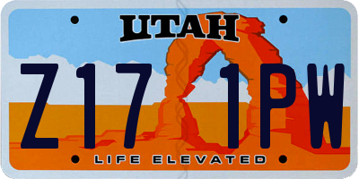 UT license plate Z171PW