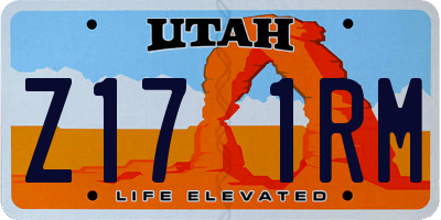 UT license plate Z171RM