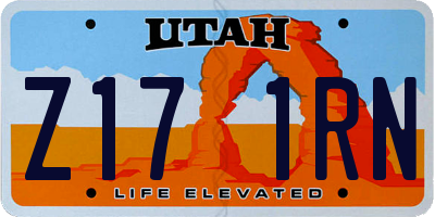 UT license plate Z171RN
