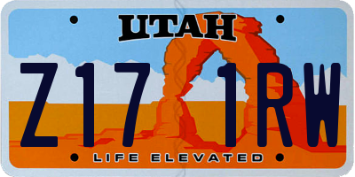 UT license plate Z171RW