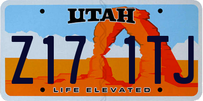 UT license plate Z171TJ