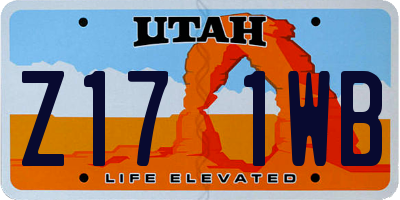 UT license plate Z171WB