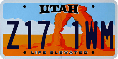 UT license plate Z171WM