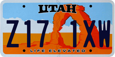 UT license plate Z171XW